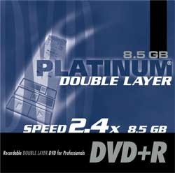 DVD+R DL Platinum Double Layer Rohling 8,5 GB 8x JC