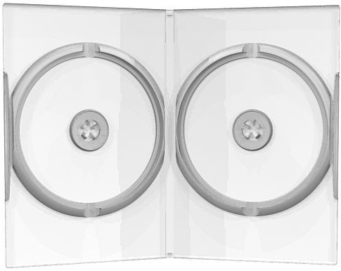 DVD-H�lle 2fach Book-Case (einzeln) Mediarange transparent