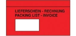 Begleitpapiertaschen 'Lieferschein-Rechnung' Din lang