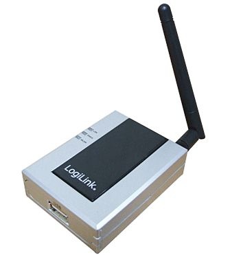 Printserver 1*USB 10/100 MBit WLAN Logilink PS0004B