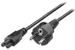 Netzkabel Euro 3polig 1.8m