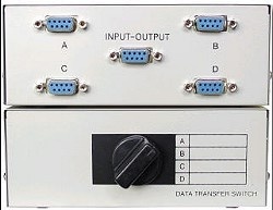 Data-Switch 9-polig 1:4 mechanisch