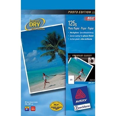 Inkjet Photopapier A4 125g glossy 20 Bogen Zweckform 2554