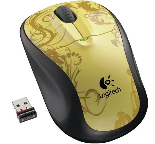Maus Logitech Cordless Mouse M305 Gold Tendrils