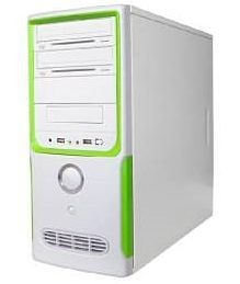 Geh�use Midi-Tower Modell 1808 weis-gr�n