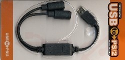 USB-Adapter an PS/2-Tastatur + PS/2-Maus (USB 1.1)
