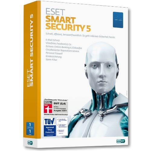 Antivirus ESET Smart Security f�r 2 PCs