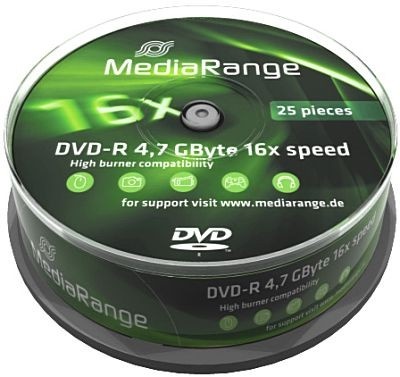 DVD-R Mediarange 25er Spindel