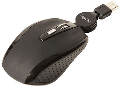 Maus LogiLink - Laser mit Kabel-Aufwicklung ID0026