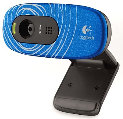 Webcam HD Logitech C270 USB 2.0 blue swirl