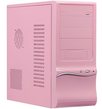 Geh�use Midi-Tower ATX 420 W ZIGNUM Cinderella pink