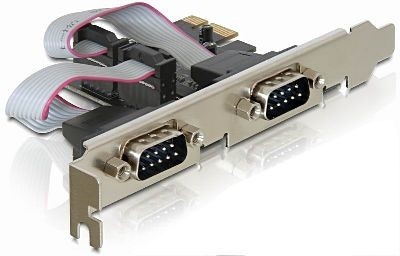PCIe COM Schnittstellen 2x 9-polig seriell Delock 89220