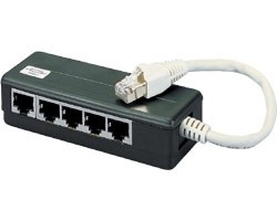 ISDN-Adapter 5* Buchse + 1 Stecker