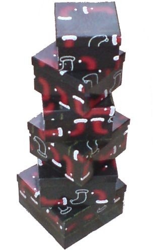 Geschenkkarton-Set 6-teilig