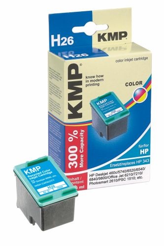 Tinte HP C8766E No. 343 kompatibel KMP H26