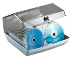CD-Box f�r 80 CDs/DVDs ohne Jewel-Case