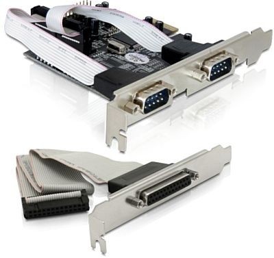 PCIe Schnittstelle 2x 9-polig seriell, 1x 25-polig parallel
