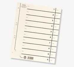 Trennbl�tter A4 f�r Ordner 100er Pack