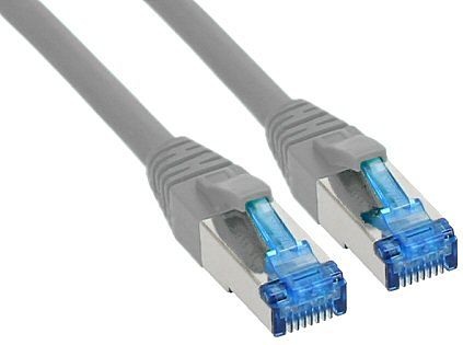 TP-Kabel  1m grau Kategorie 6A S/FTP (PiMF)-Schirmung