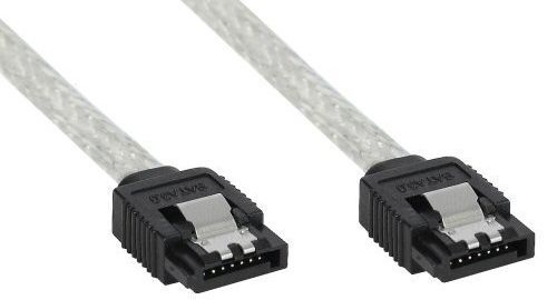 Festplattenkabel SATA-III 1.0m rund, mit Lasche