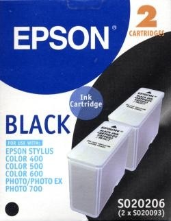 Tinte Epson Stylus 400/500/600 Doppelpack S020206