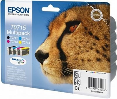 Tinte Epson Stylus D78 bk+c+m+y Multipack T071540