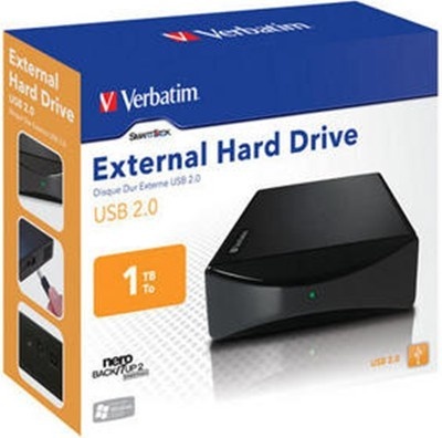 Festplatte 1 TB 8,9 cm extern USB 2.0 Verbatim