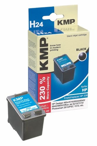 Tinte HP C8765E No. 338 kompatibel KMP H24