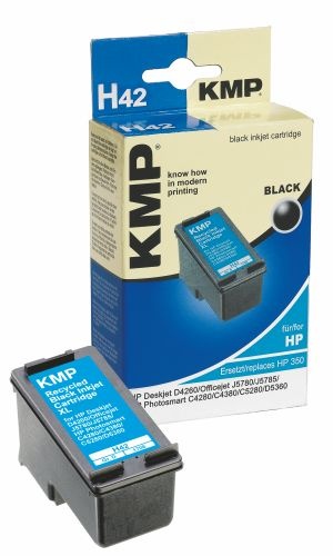 Tinte HP CB335EE No. 350 kompatibel KMP H42