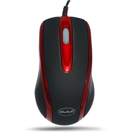 Maus WINTECH CM-5085 optisch schwarz/rot USB