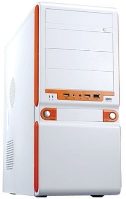 Geh�use Midi-Tower MS-Tech LC-182 wei�/orange