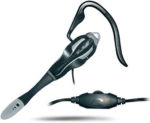 Head-Set Wintech WH-111 Multimedia Earset silber-schwarz