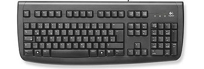 Tastatur Logitech Delux 250 Keyboard schwarz USB