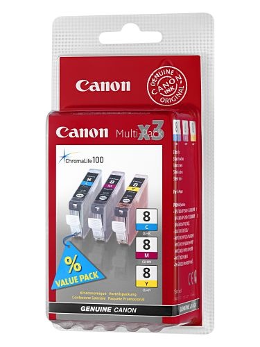 Tinte Canon CLI-8 Multipack x3