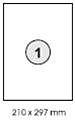 Etikett 210x297mm wei� Inkjet/Laser/Copy KORES Gro�pack