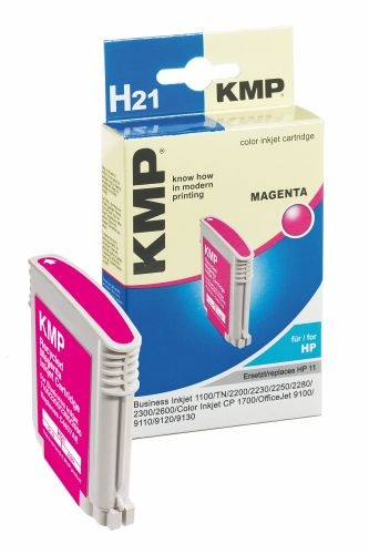 Tinte HP C4837AE No. 11 magenta kompatibel KMP H21