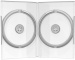 DVD-H&uuml;lle 2fach Book-Case (einzeln) Mediarange transparent