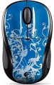 Maus Logitech Cordless Mouse M305 blaue Blumen