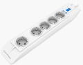 Steckdosenleiste  5-fach Cyberpower Surge Protection wei&szlig;
