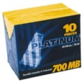 CD-R PLATINUM 700 MB  10er Jewel-Case 52x