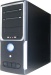 Geh&auml;use Midi-Tower Modell 1808 schwarz-silber