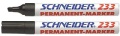 Permanentmarker Schneider 233 schwarz Keil-Spitze