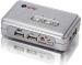 Tastatur-Maus-Monitor-Switch 2:1 KVM mit Kabelset USB