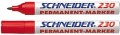 Permanentmarker Schneider 230 rot runde Spitze