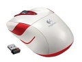 Maus Logitech M525 wei&szlig;/rot USB wireless