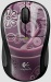 Maus Logitech Cordless Mouse M305 violette Blumen