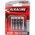 Batterie Ansmann Micro Alkalie AAA Premium 4er Pack (**