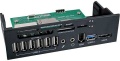 Frontpanel-Kit mit Reader USB 2.0/3.0, eSATA und Firewire