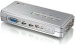 Tastatur-Maus-Monitor-Switch 4:1 KVM mit Kabelset USB, equip