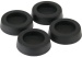 Gehäuse Füße aus Gummi, Schwarz, 4er Pack